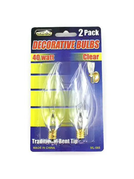 40 Watt Decorative Light Bulbs (Available in a pack of 12)