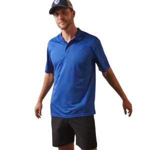 Ariat Men's Monaco Blue Tek Polo