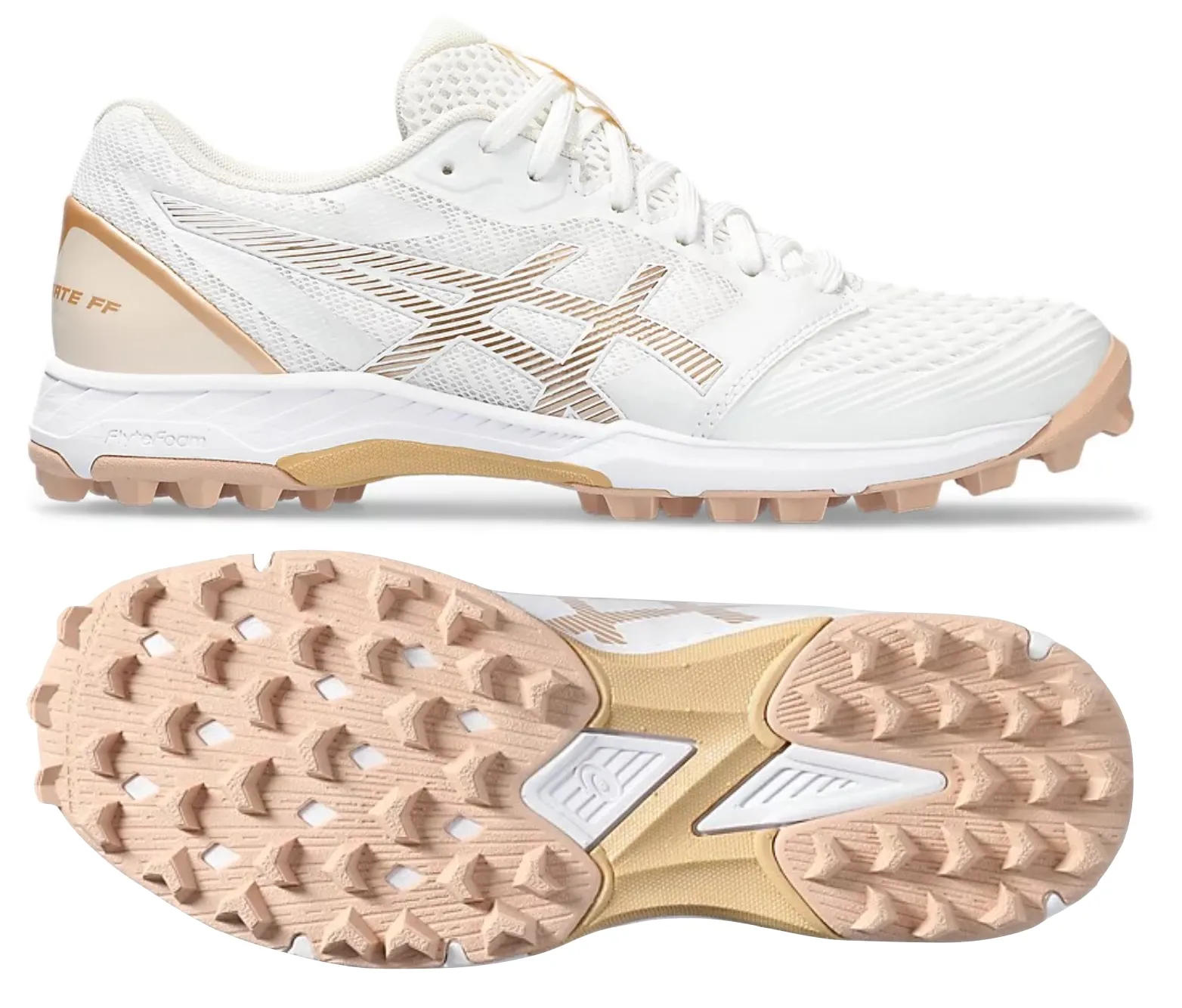 Asics Field Ultimate FF 2 (White/Champagne) Womens