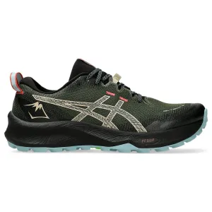 Mens Asics Gel-Trabuco 12 Trail Shoe in Smog Green and Feather Grey - Enhanced Version