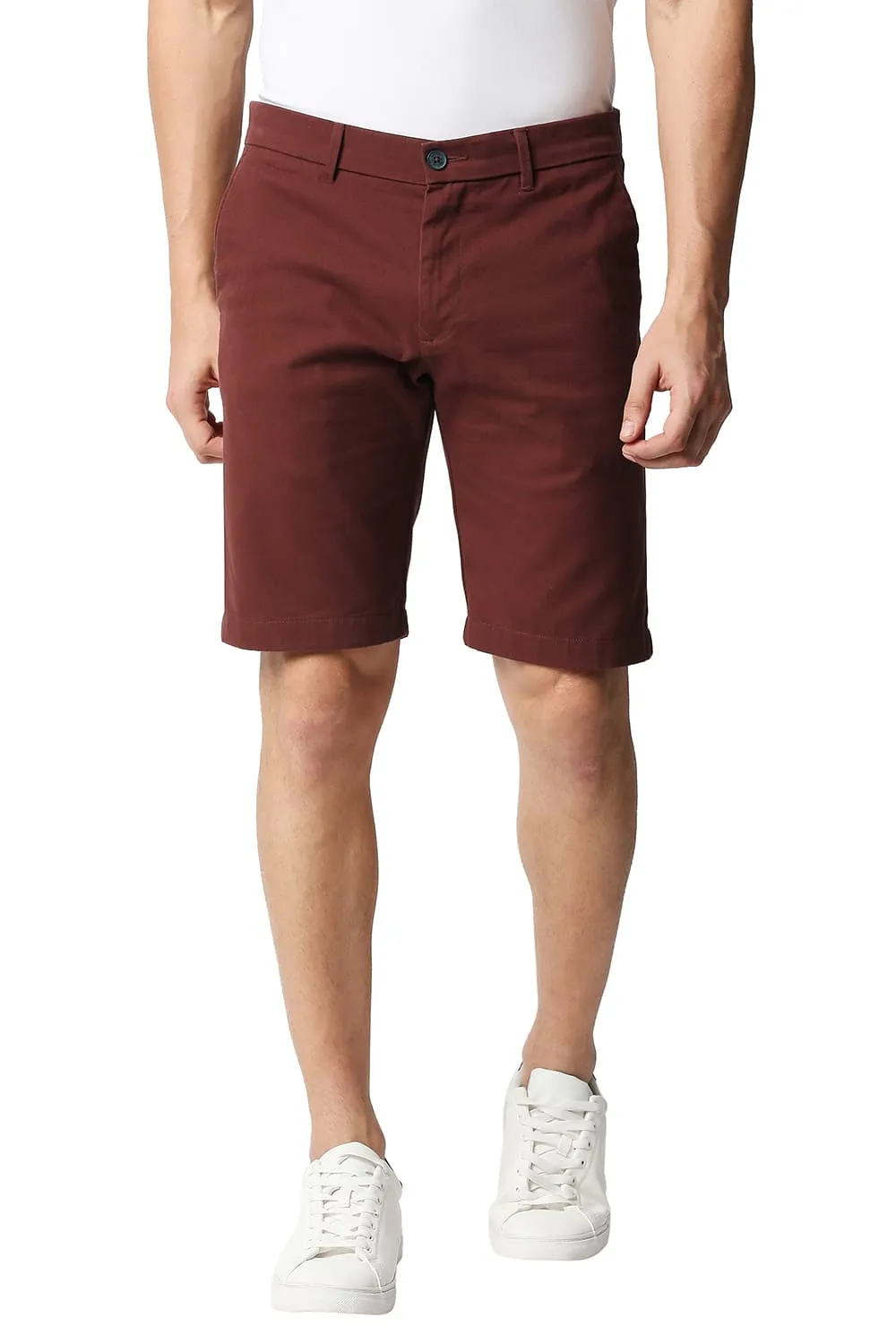 Comfort Fit Pure Cotton Twill Shorts