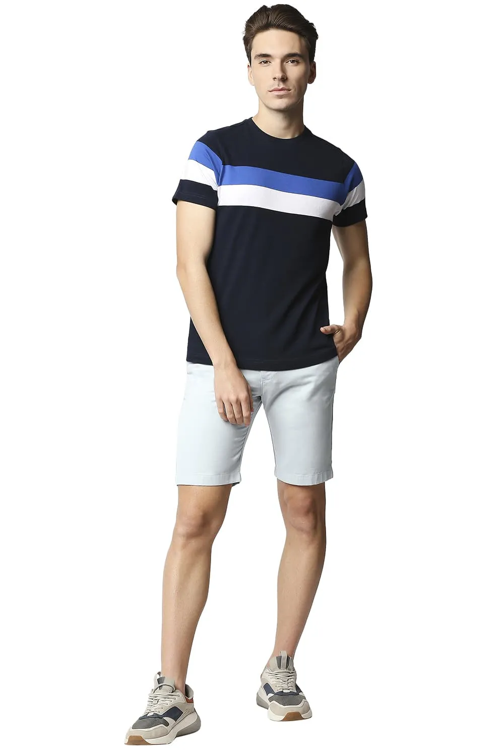 Comfort Fit Pure Cotton Twill Shorts