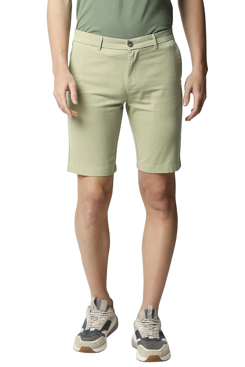 Comfort Fit Pure Cotton Twill Shorts