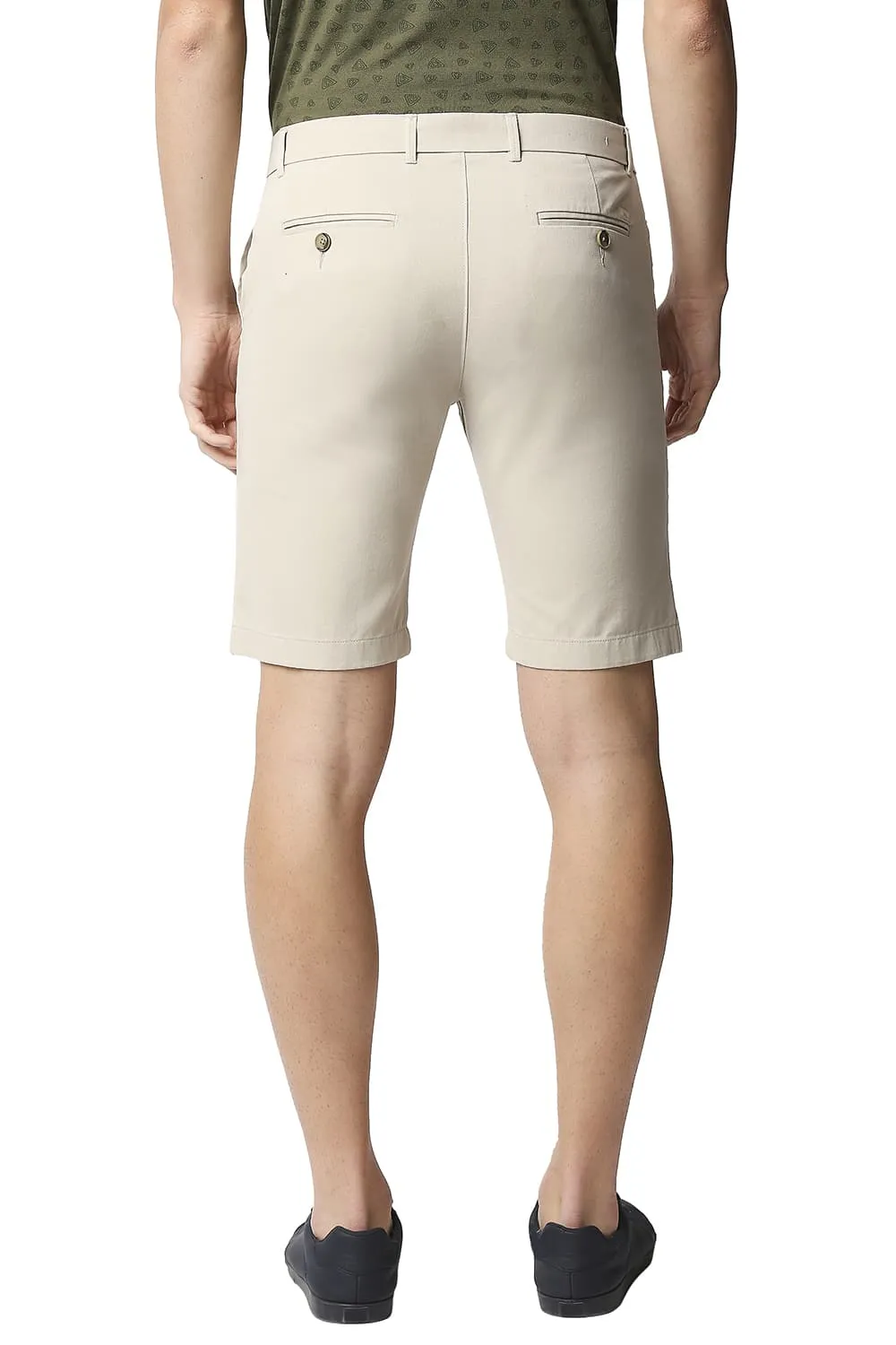 Comfort Fit Pure Cotton Twill Shorts