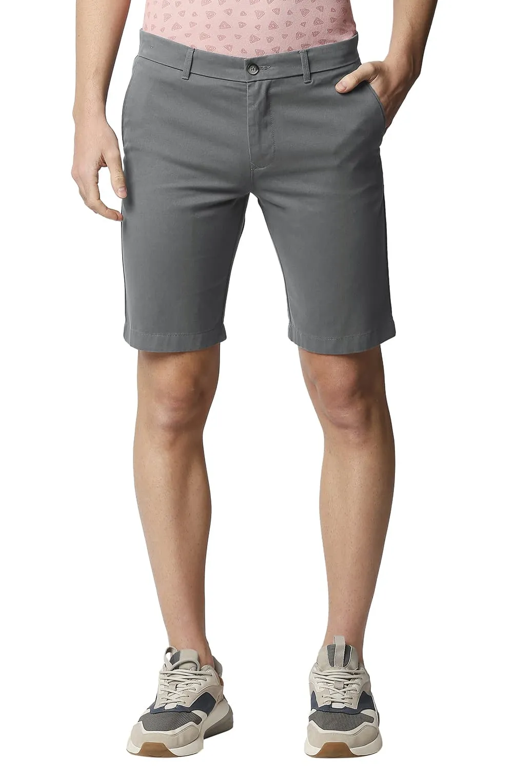 Comfort Fit Pure Cotton Twill Shorts