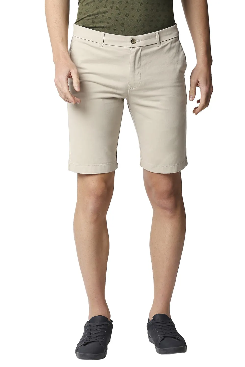 Comfort Fit Pure Cotton Twill Shorts