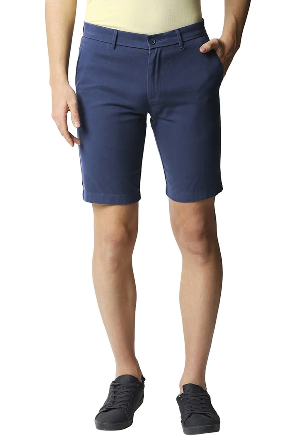 Comfort Fit Pure Cotton Twill Shorts