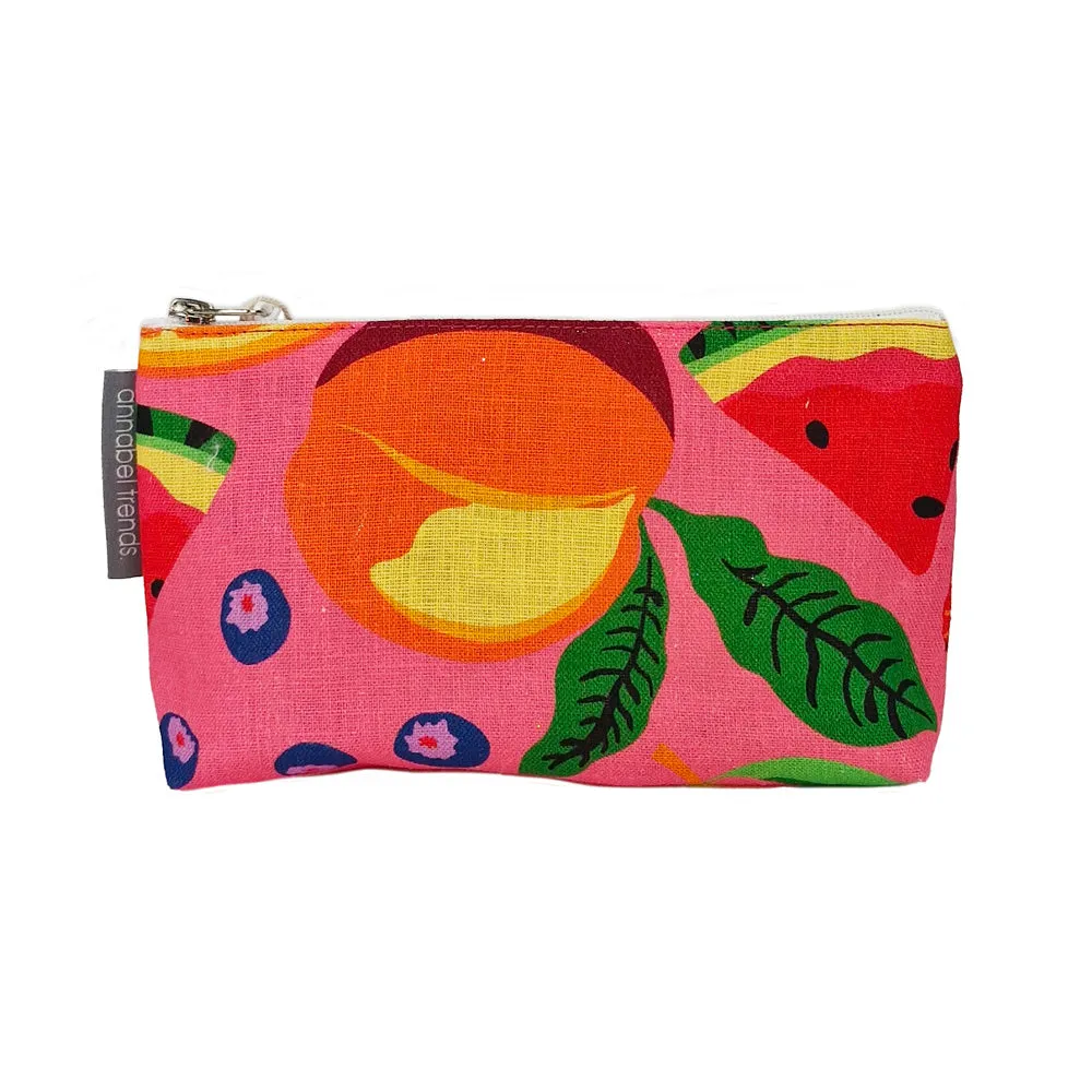 Cosmetic Bag - Linen - Small - Tropicana