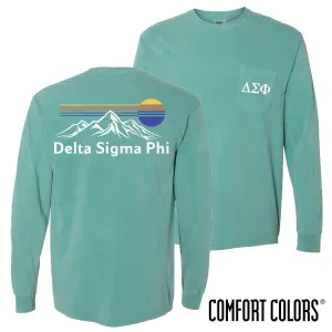 Delta Sig Retro Mountain Comfort Colors Tee