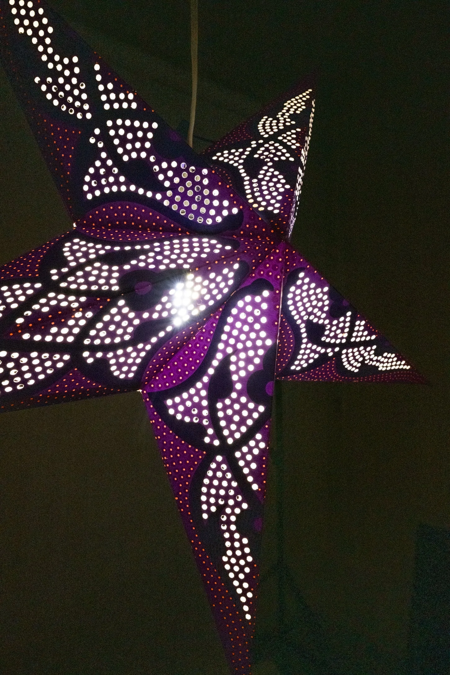 Dotted Decorative Star Paper Lantern