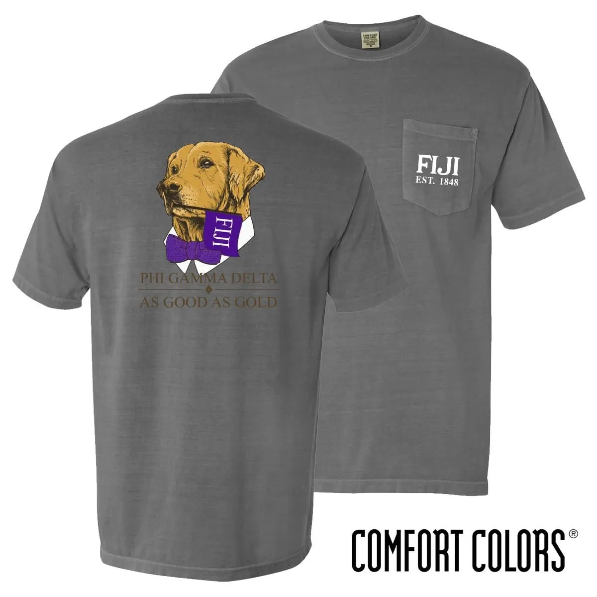 FIJI Comfort Colors Retriever Flag Tee