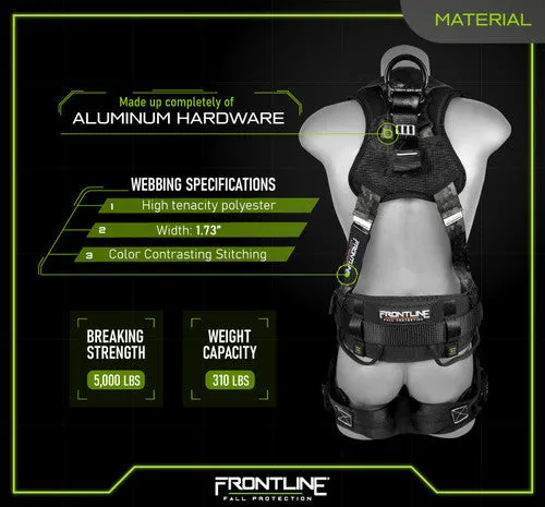 Frontline 110CTB-DC Digital Camo Full Body Harness with Aluminum Hardware and Suspension Trauma Straps S