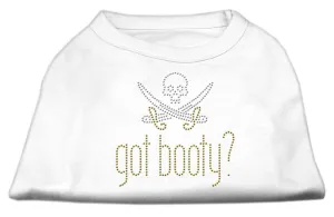 Got Booty? Rhinestone Shirts White XXL (18)