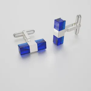 Hoi An Cufflinks - Sapphire Blue