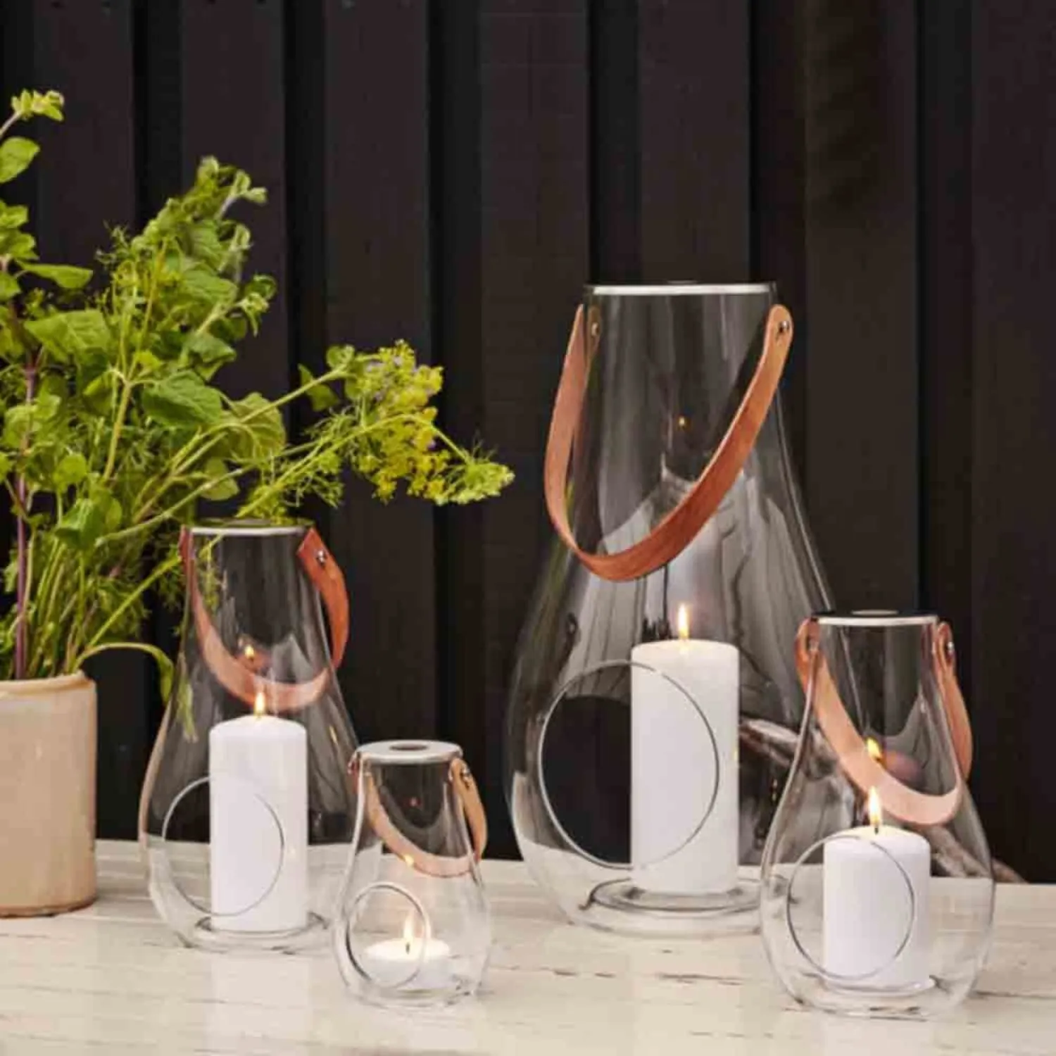 holmegaard | design with light lantern | clear 25cm