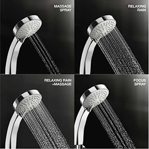 Kohler 12861IN-ZZ-CP ABS Hand Shower, Multi-Function (with Shower Hose), Silver, Chrome Finish