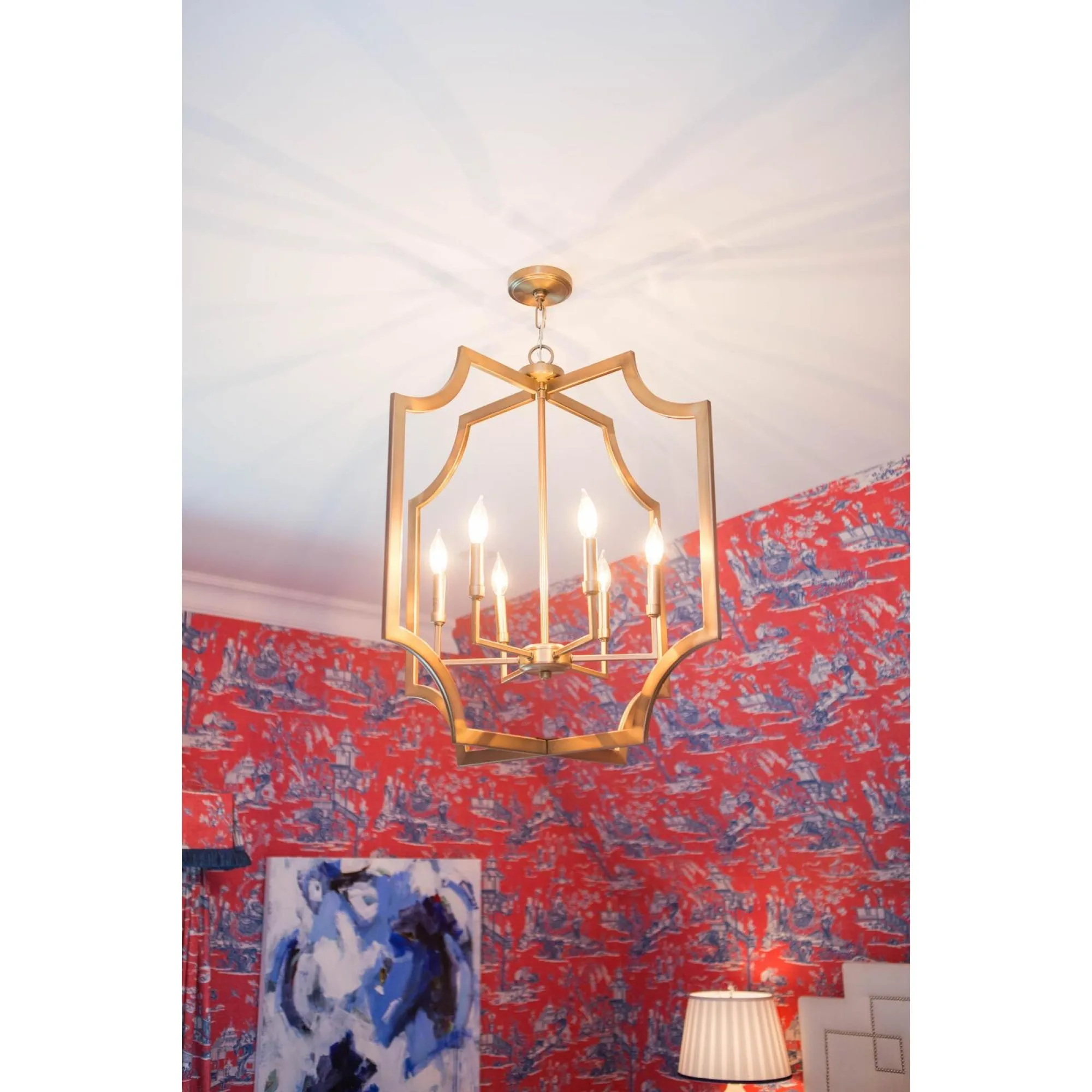 Lesley Six Light Foyer Chandelier