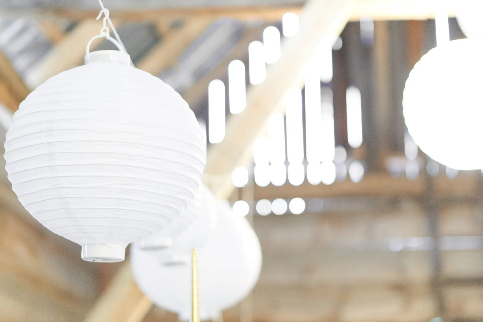 Light-up Paper Lantern White 20cm