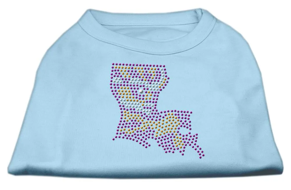 Louisiana Rhinestone Shirts Baby Blue M (12)