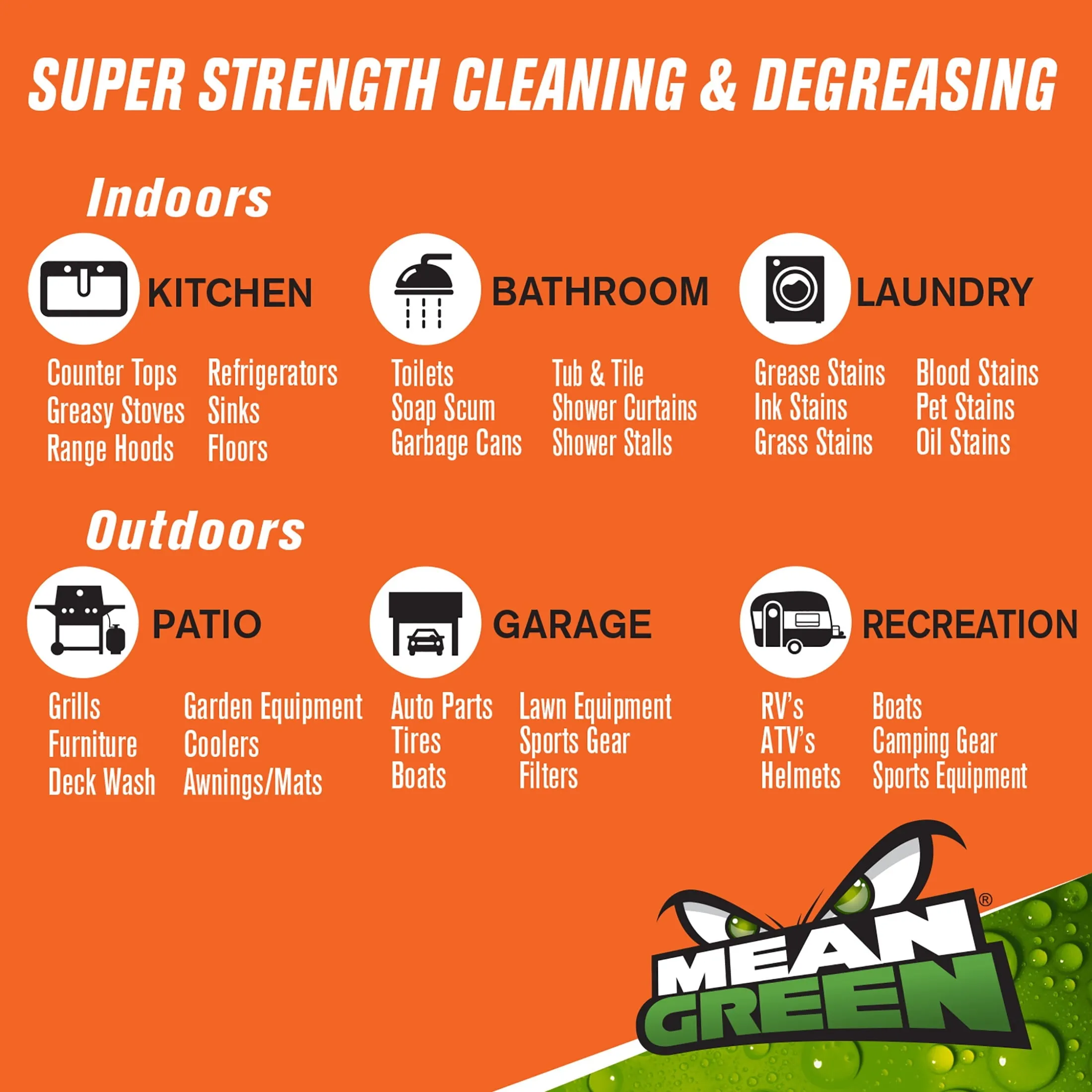 Mean Green Super Strength Cleaner & Degreaser, 40 Ounce Bottle