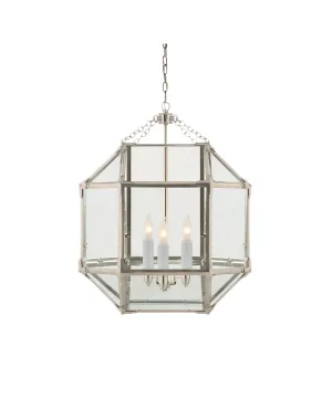 Medium Morris Lantern, Polished Nickel