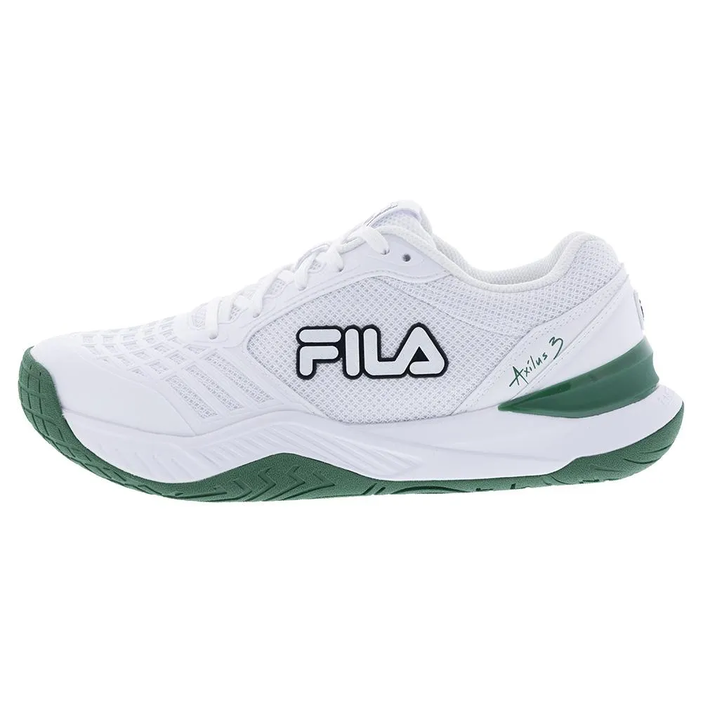 Mens Axilus 3 Tennis Shoes White and Black