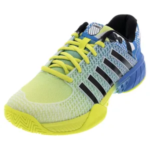 Men's Express Light Pickleball Shoes Brilliant Blue and Optic Yellow