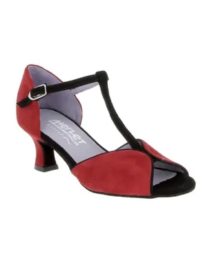 Merlet Kate 2'' Suede Sole Velvet Ballroom Shoe