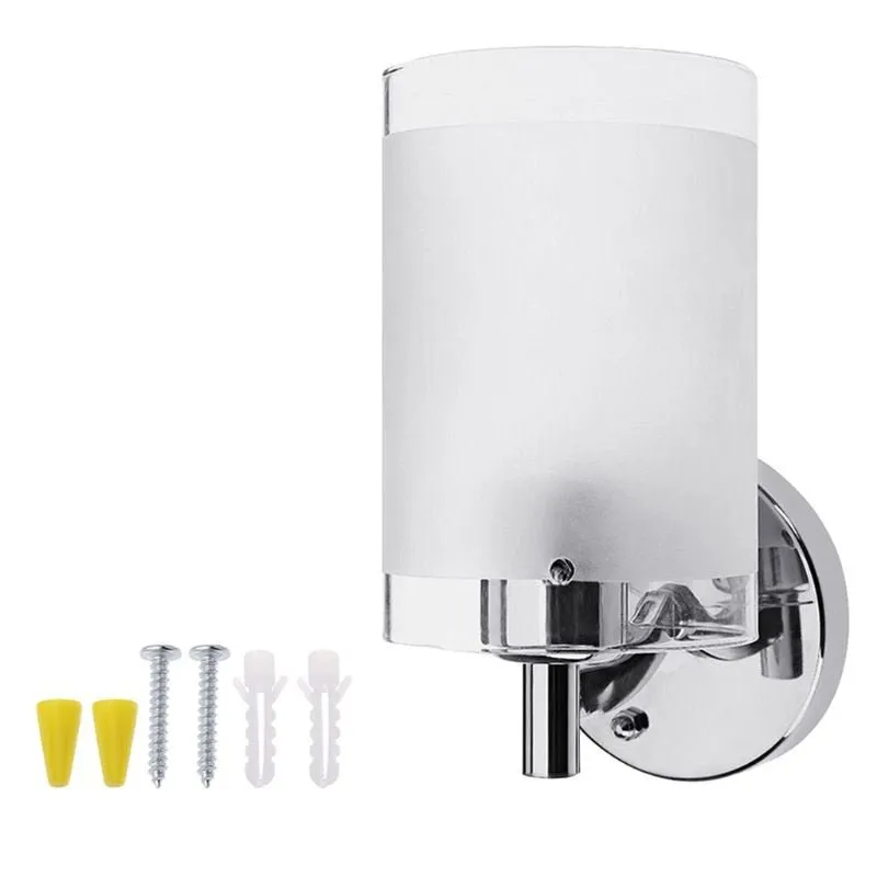 Modern E27 LED Wall Light with Glass Sconce (Bulb Not Included)