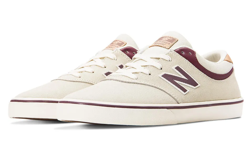 New Balance Shoes Numeric Quincy 254 - Stone Grey/Burgundy