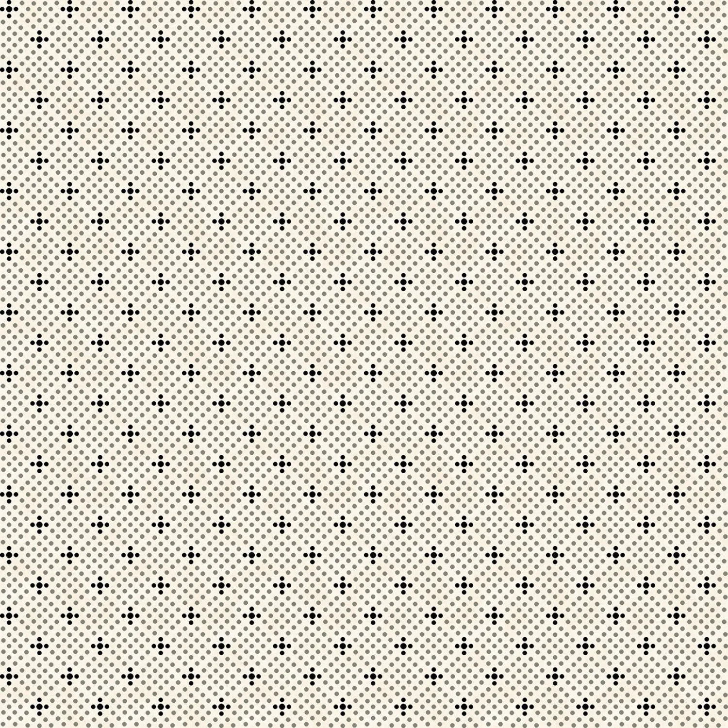 No Tricks, Just Treats | Cream Cross Dots by Hannah West for Henry Glass