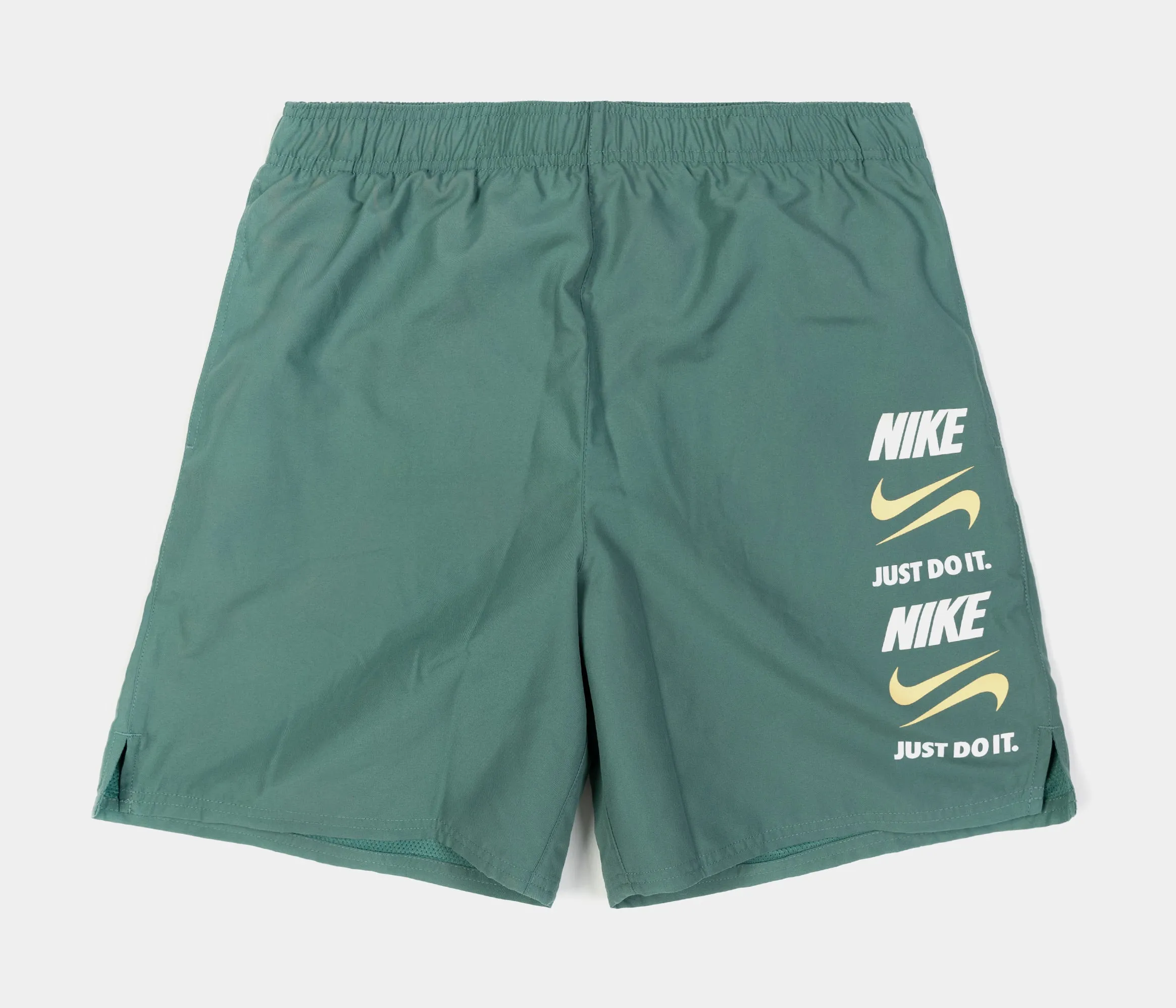 NSW Mesh Lined 7" Short Mens Shorts (Green/White)