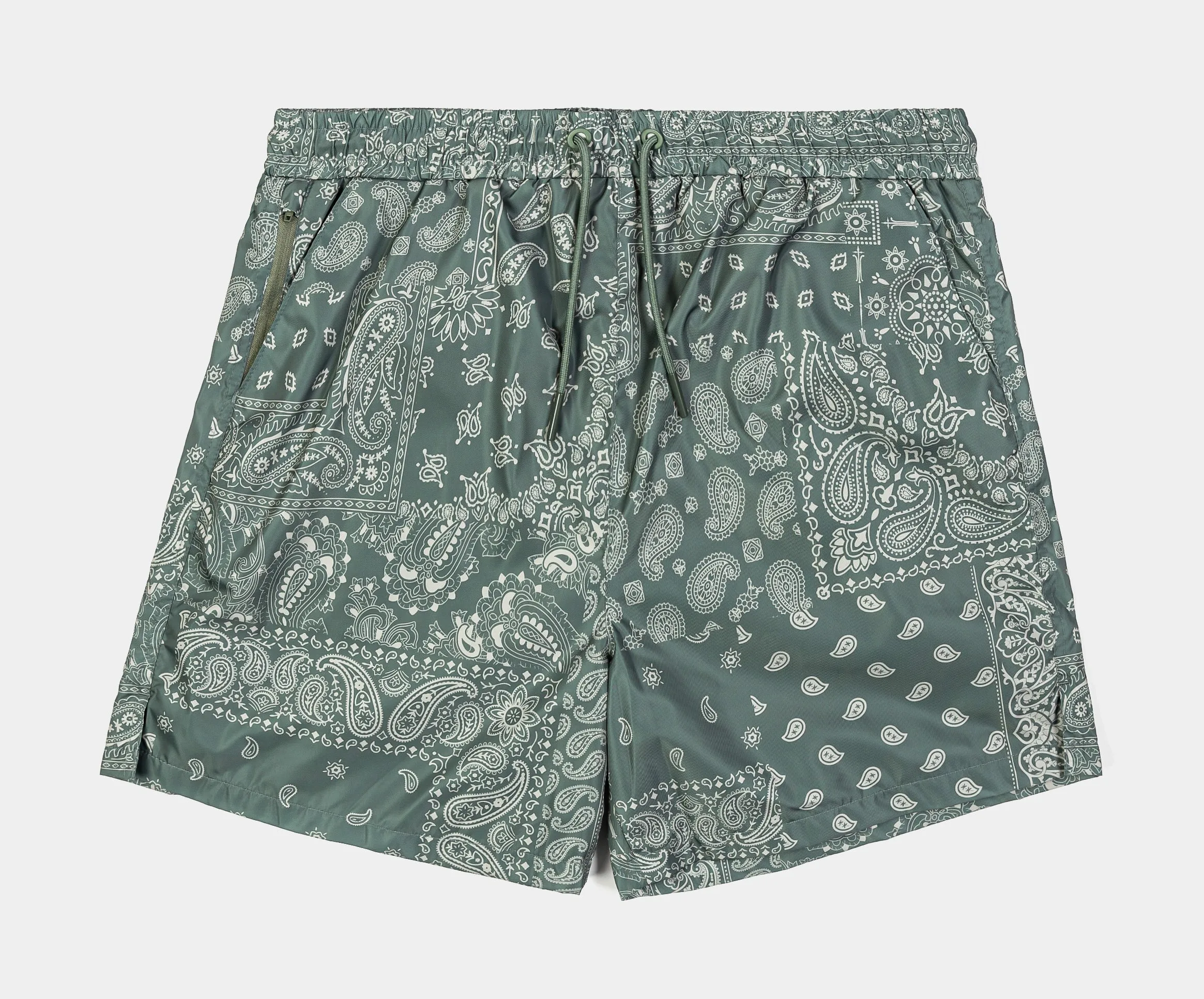 Paisley Hybrid Mens Shorts (Sage)