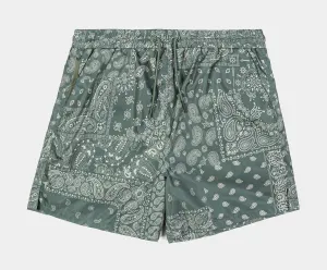 Paisley Hybrid Mens Shorts (Sage)