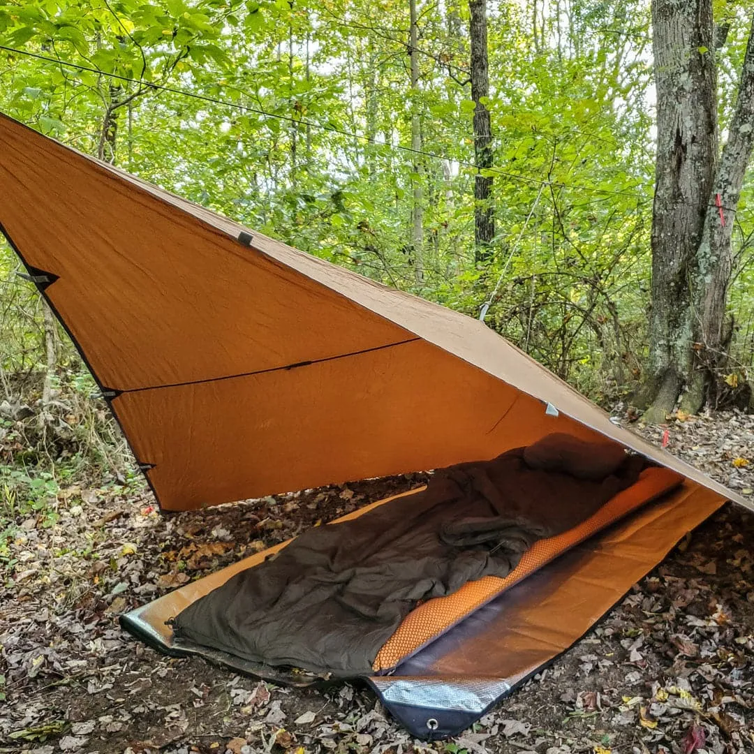 Pathfinder Nylon Tarp & Hammock Combo - Earth Brown