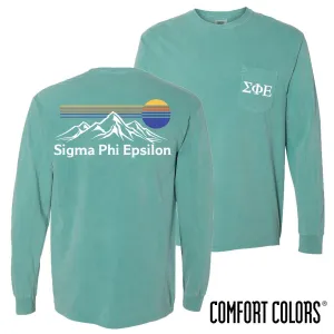 SigEp Retro Mountain Comfort Colors Tee