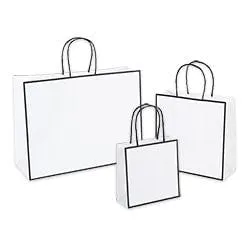 Sophie Retail Shopper White- 7" x 7" x 3.0"