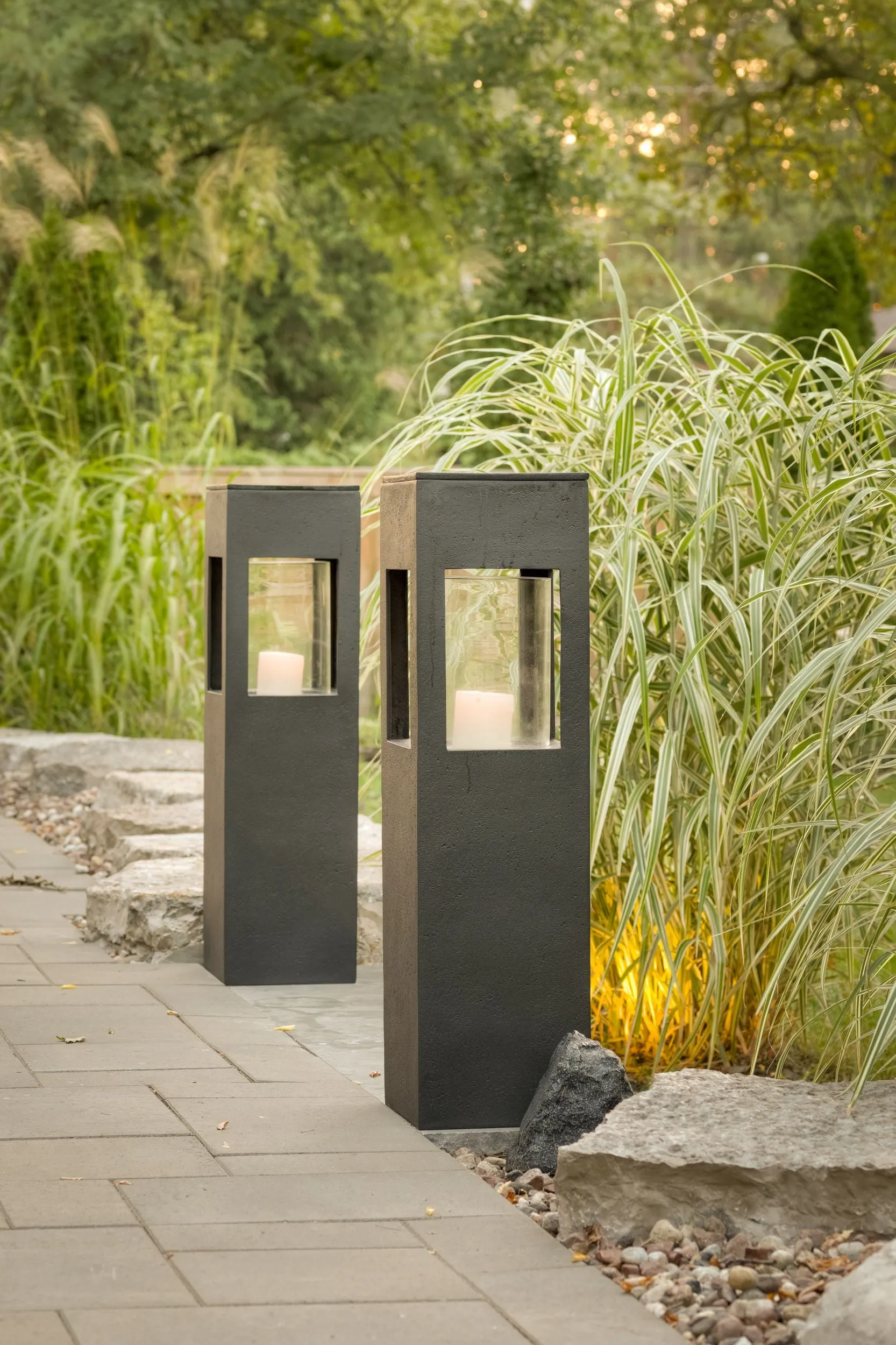 Tall Box Lantern - Black (Individually Priced)