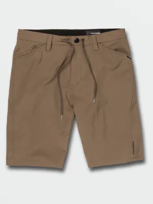 VOLCOM 91 TRAILS HYBRID 21" SHORT- TARMAC BROWN