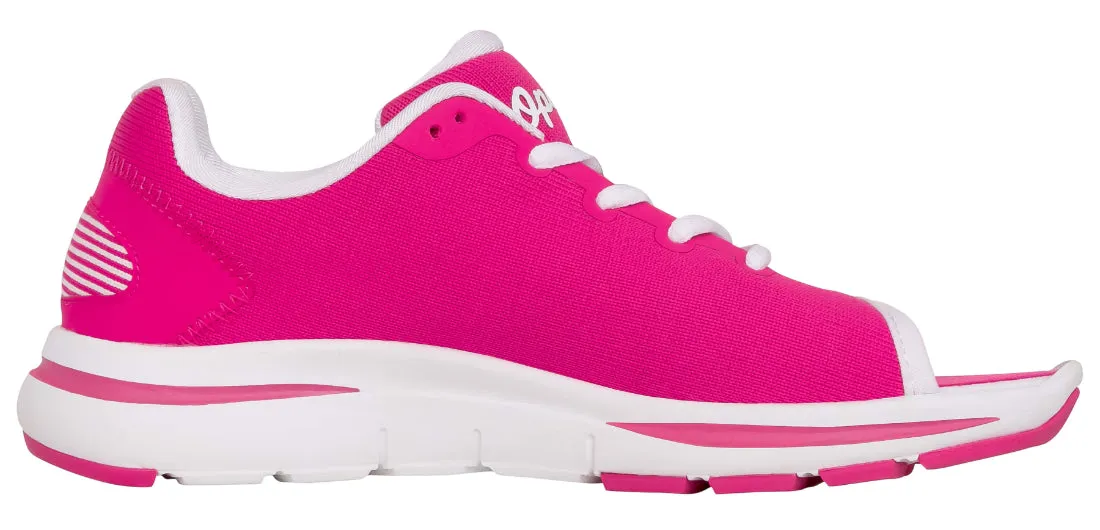 Women's Open Toe Sneaker Hot Pink