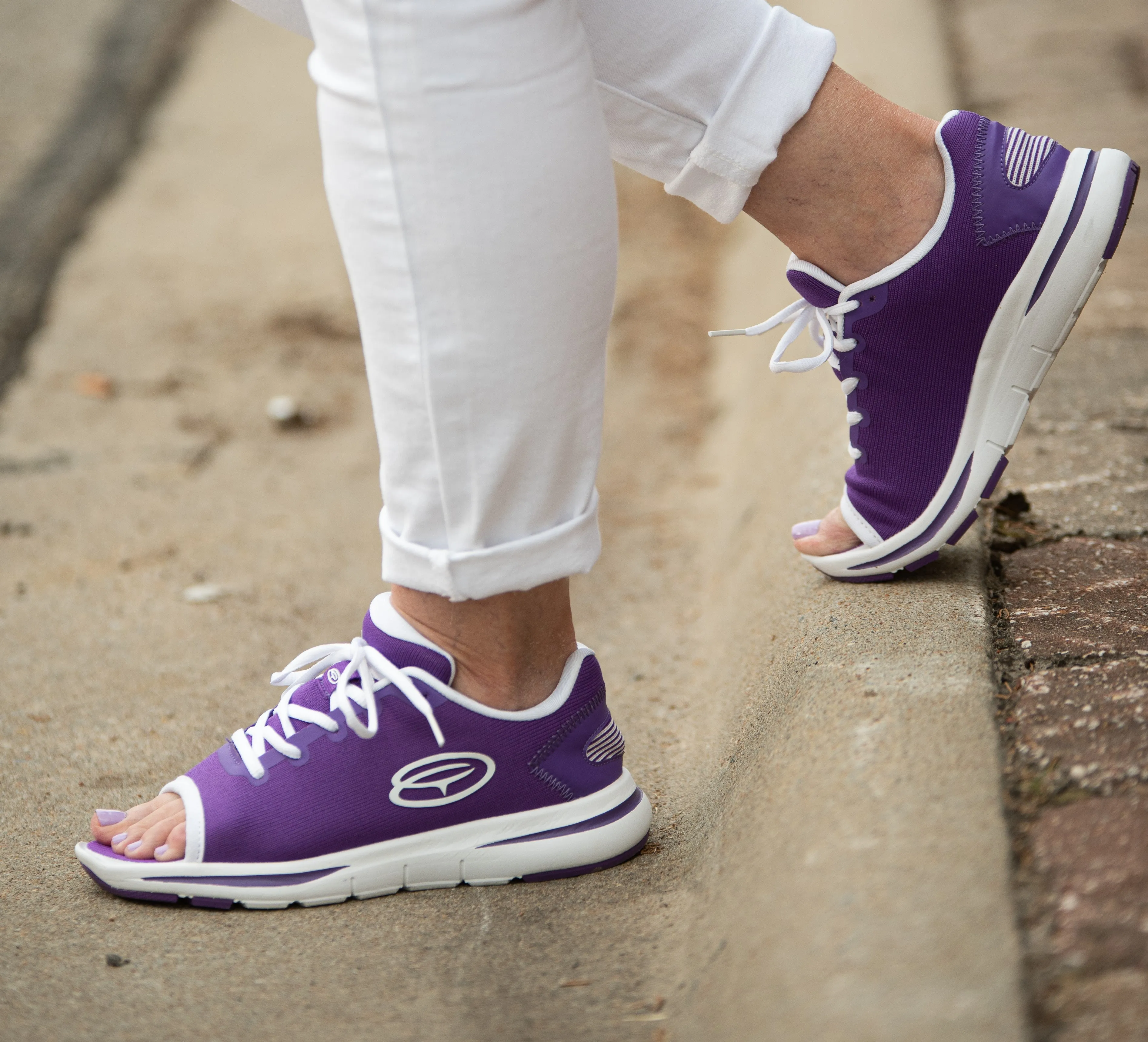 Women's Open Toe Sneaker Purple